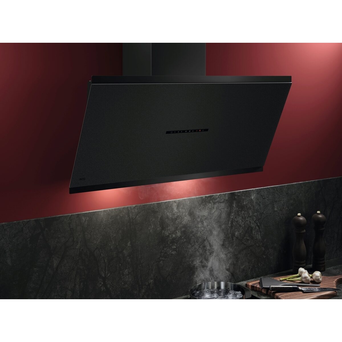 Camapan decorativa AEG, 90cm, SilenceTech, Función Brisa - GV77D91SZ Negro mate-15