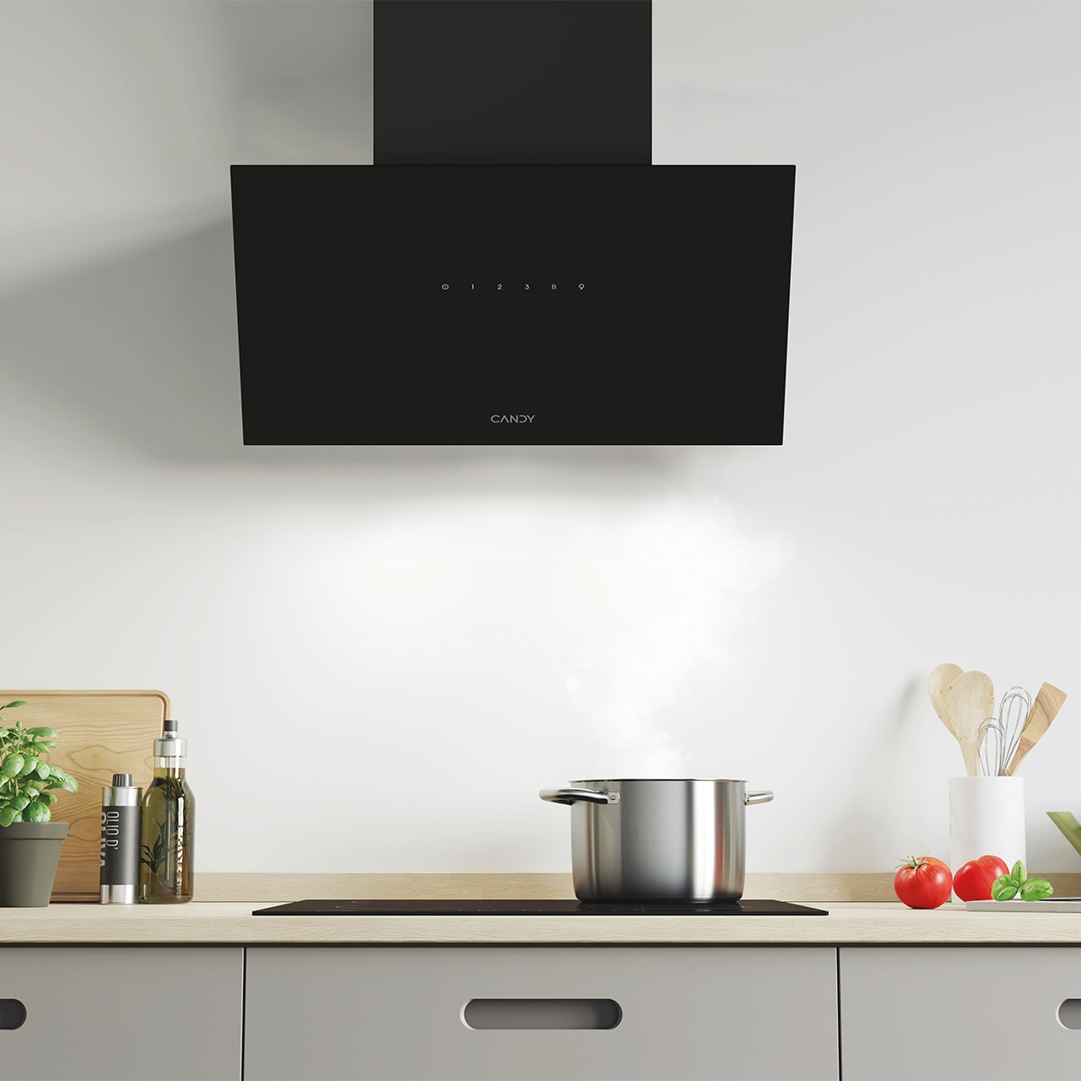 Campana decorativa Candy Idea de 60 cm - CDG6CBBGG Negro-4