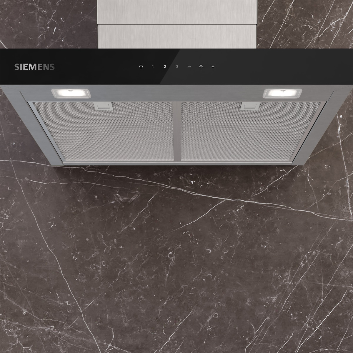 Exaustor de Parede Siemens iQ500 LC67BDN30 com 60 cm e 4 Velocidades Aço mate anti marcas-5