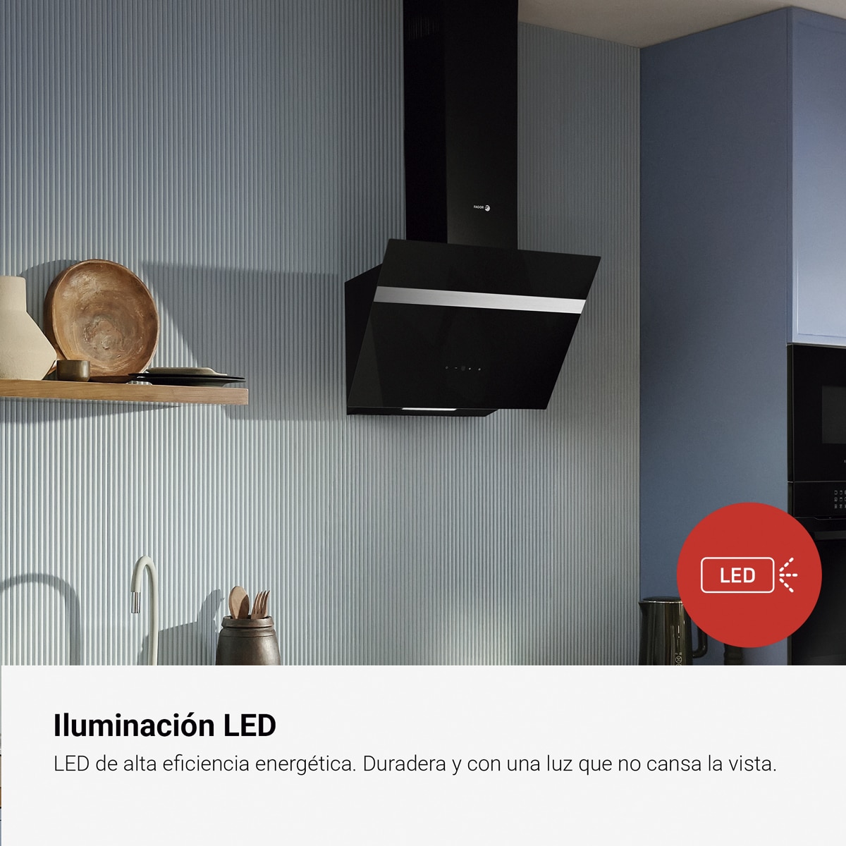 Campana decorativa Fagor 4 velocidades Master - 3CFT-609N Inox-7