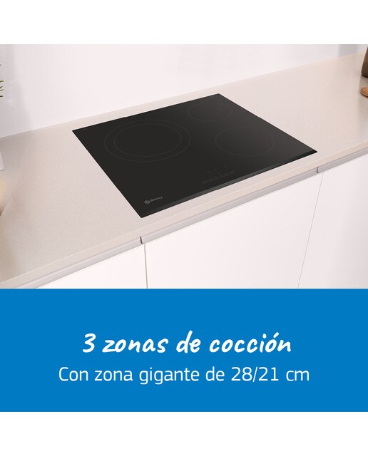 Placa vitrocerámica Balay 1 zona gigante de 28 cm - 3EB715LR 3
