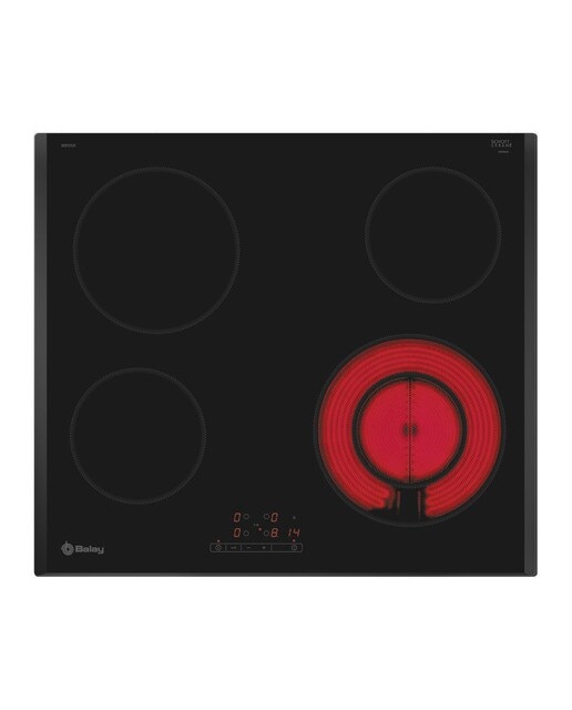 Placa vitrocerámica Balay 4 zonas de cocción - 3EB721LR Negro-1