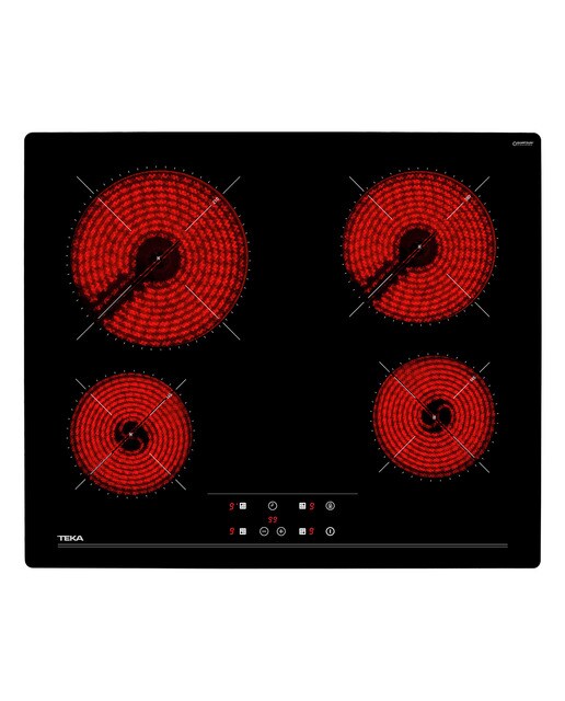 Imagem 0 de Placa de Vitrocerâmica Teka TZ PRO 6415 Touch Control com 4 Zonas e de 60 cm - Vidro Preto