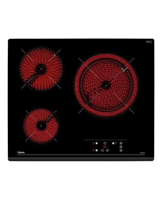 Imagem 0 de Placa de Vitrocerâmica Teka TZ PRO 6315 com 3 Zonas e de 60 cm - Vidro Preto