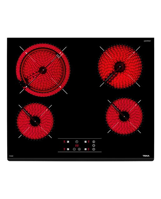 Imagem 0 de Placa de Vitrocerâmica Teka TZ PRO 6420 Touch Control com 4 Zonas e de 60 cm - Vidro Preto