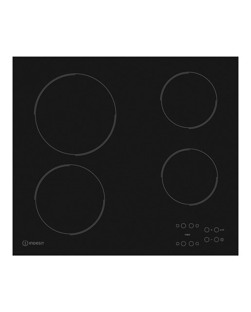 Imagen 0 de Placa vitrocerámica Indesit 4 zonas de cocción - RI 161 C (ES) Negro