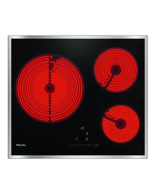 Placa de Vitrocerâmica Miele KM 6527 FR com 3 Zonas e de 57,4 cm - Preto Preto-1