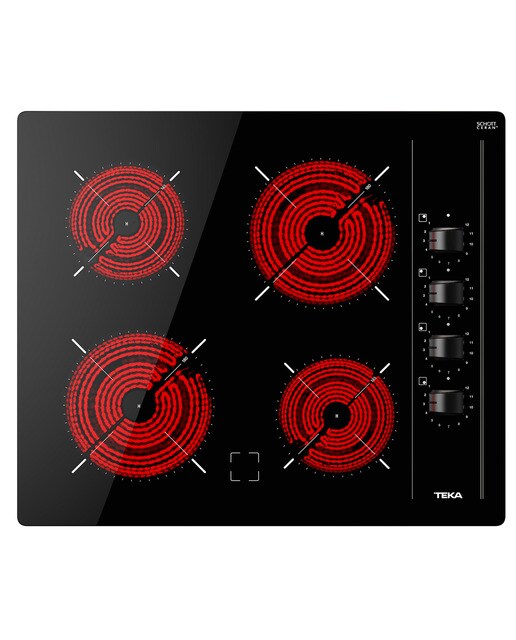 Placa vitrocerámica Teka 4 zonas High Light - TBC 64000 XFL - Negro