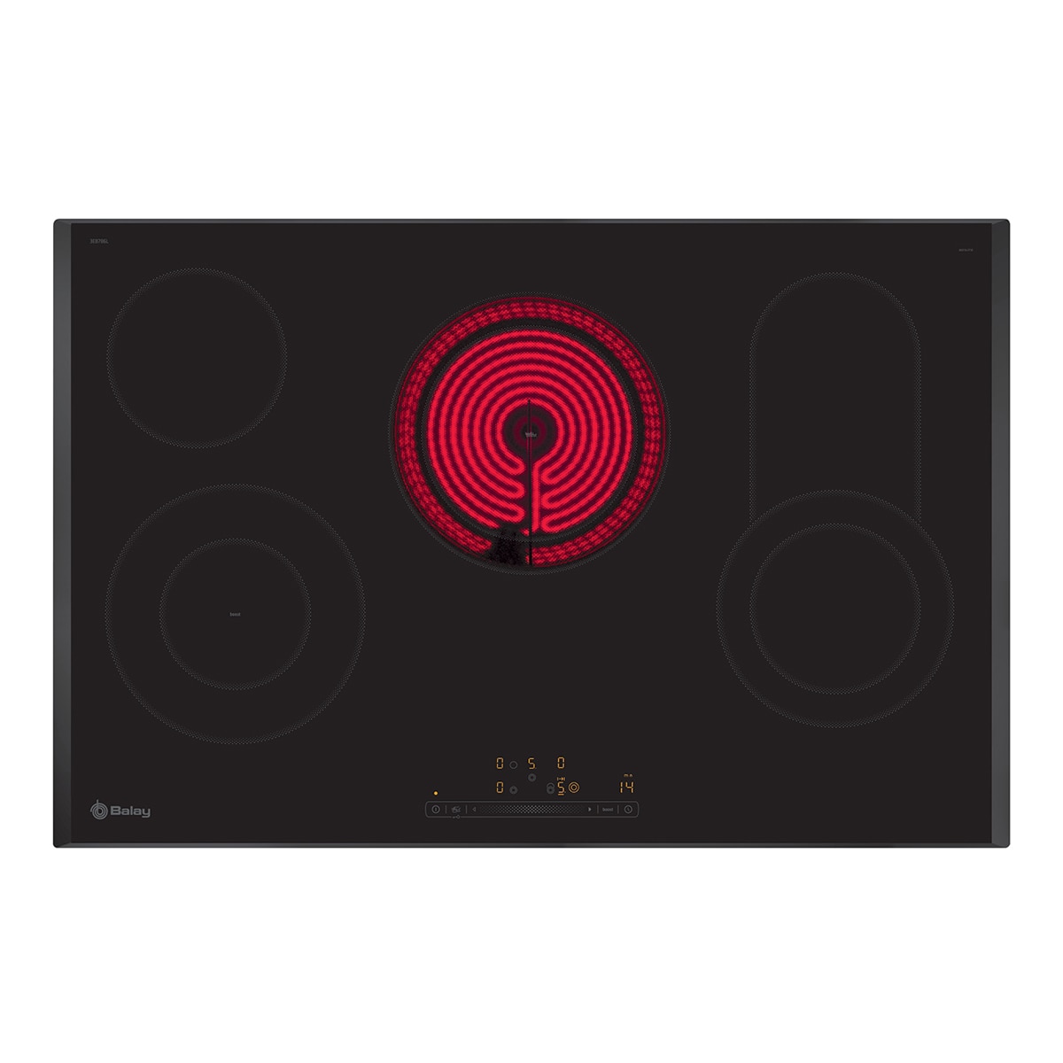 Balay – Placa vitrocerámica Balay, 60 cm, Sin marco inoxidable – 3EB761EN.