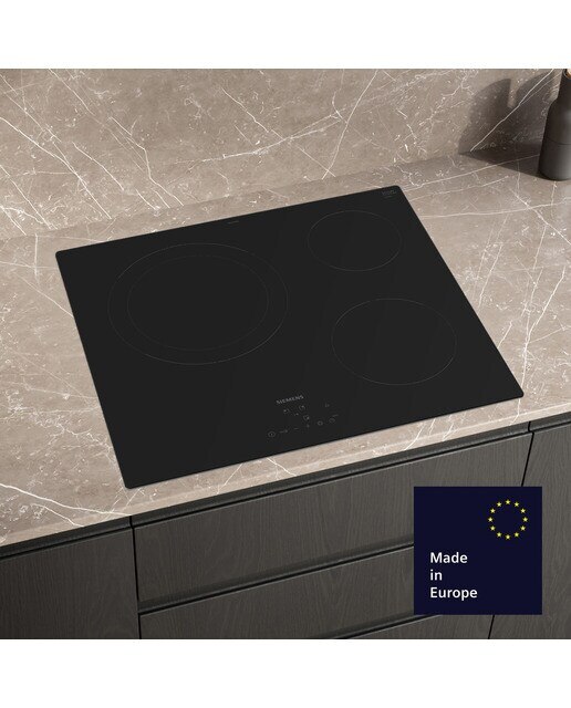 Placa vitrocerámica Siemens 3 zonas de cocción - ET61RBKB8E - Negro Negro-3