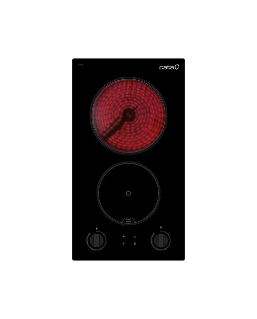 Placa Modular Vitrocerâmica Cata VI 302/D de 2 Zonas High Light e de 29 cm - Preto Preto-1