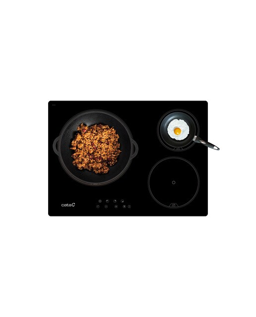 Placa de Vitrocerâmica Cata TT 5003/G de 3 Zonas High Light e de 43,5 cm - Preto Preto-5