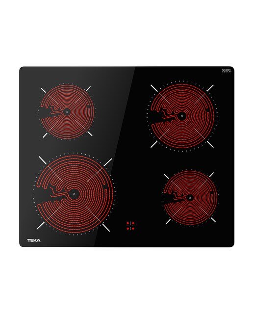 Placa de Vitrocerâmica Teka TTC 64010 CRD de 4 Zonas e de 60 cm - Preto Preto-4