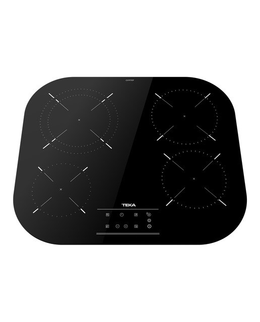 Placa de Vitrocerâmica Teka TCC 64310 TTC de 4 Zonas e 59 cm - Vidro Preto Preto / Vidro-3