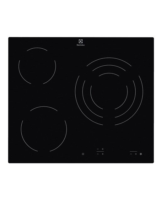 Placa vitrocerámica Electrolux con 3 zonas de cocción - LRR6332CK Negro-1