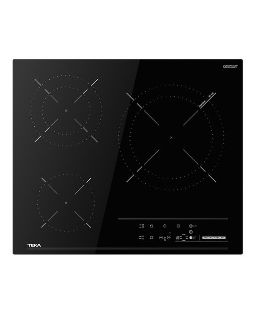 Placa vitrocerámica Teka con 3 zonas de cocción - 63620 TTC Negro-1