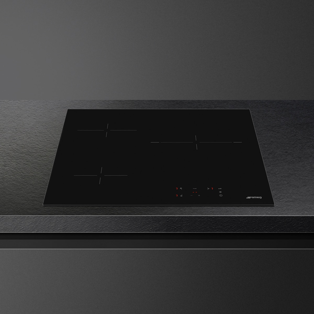 Placa Vitroceramica Smeg 3 zonas - SE263TD1 Negro-1