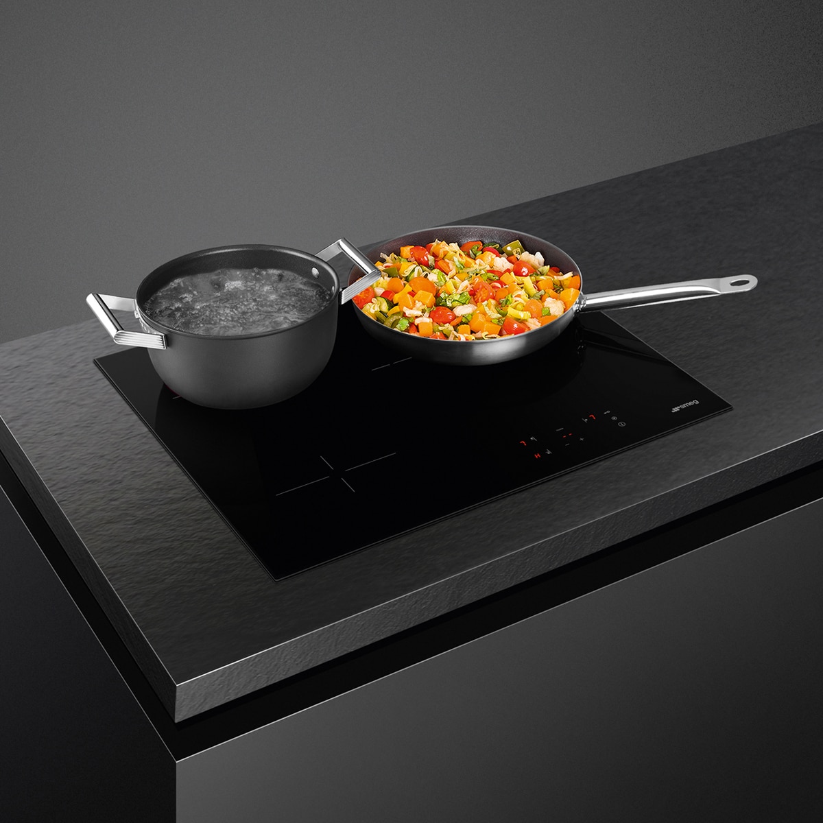 Placa Vitroceramica Smeg 3 zonas - SE263TD1 Negro-2