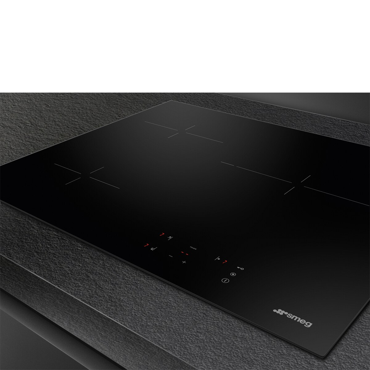 Placa Vitroceramica Smeg 3 zonas - SE263TD1 Negro-3
