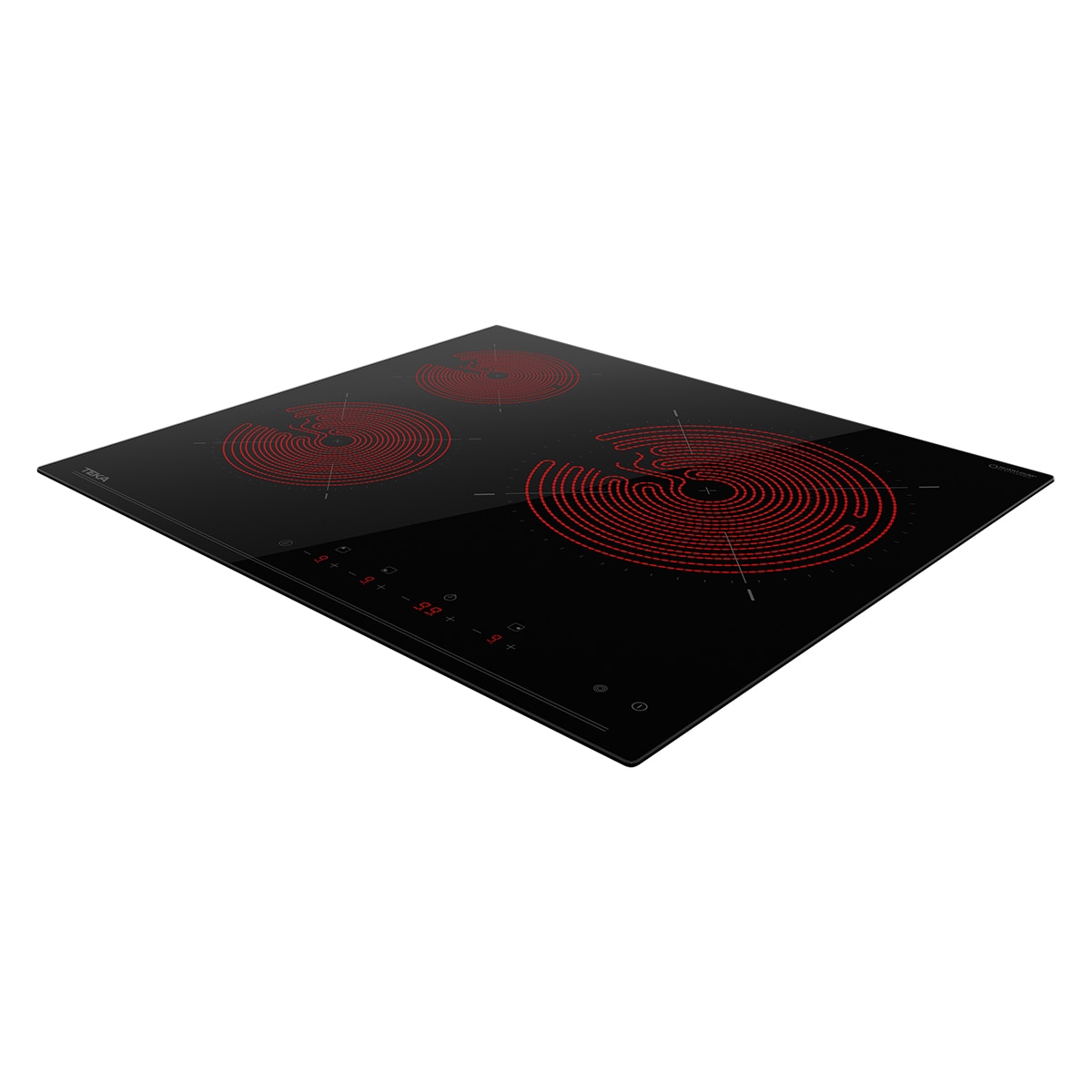 Placa vitrocerámica Teka con 3 zonas de cocción - TBC 63120 Negro-6