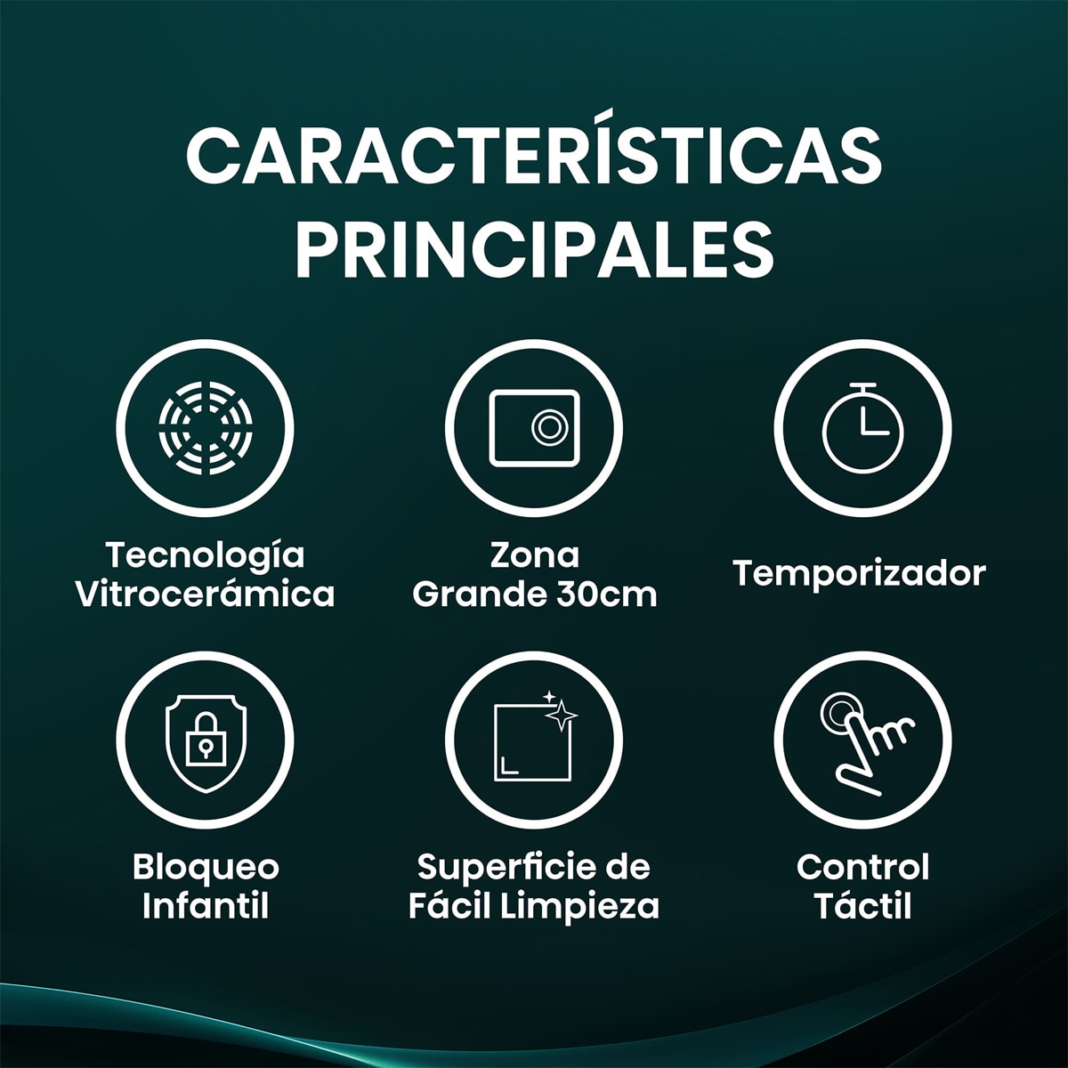 Placa vitrocerámica Hisense 3 Zonas - E6332BSCE 3