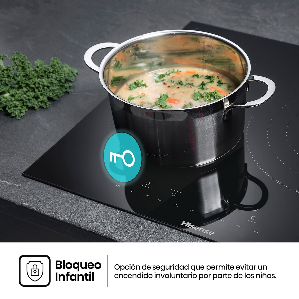 Placa vitrocerámica Hisense 3 Zonas - E6332BSCE 7