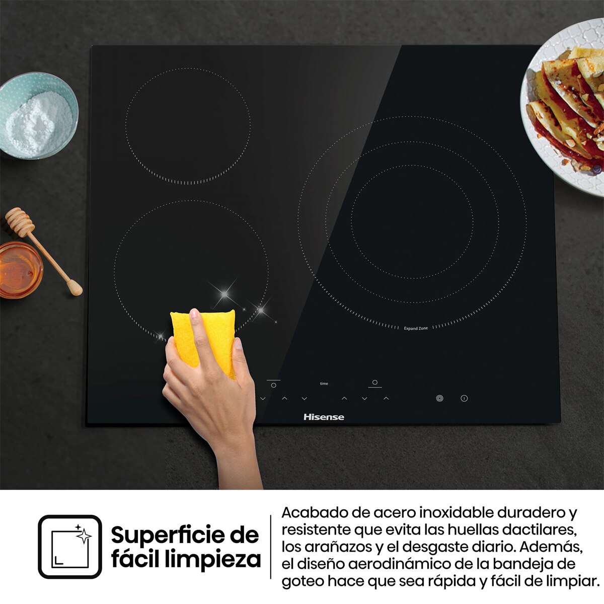 Placa vitrocerámica Hisense 3 Zonas - E6332BSCE 8