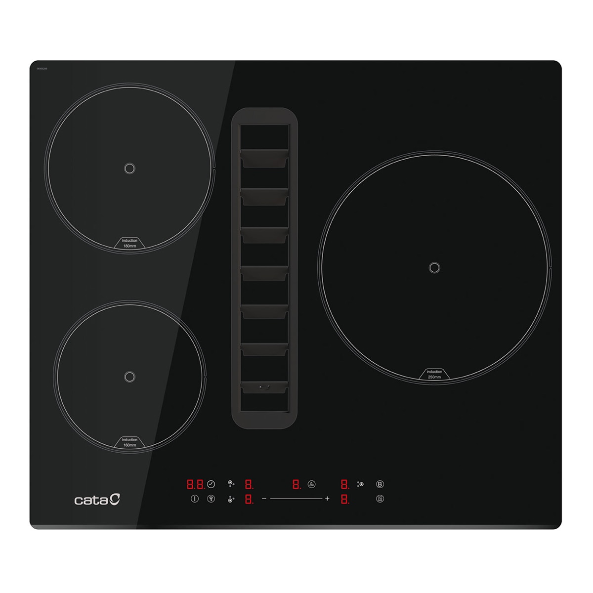 Imagem 0 de Placa de Indução com Exaustor Integrado Cata IAS 6003 de 4 Zonas