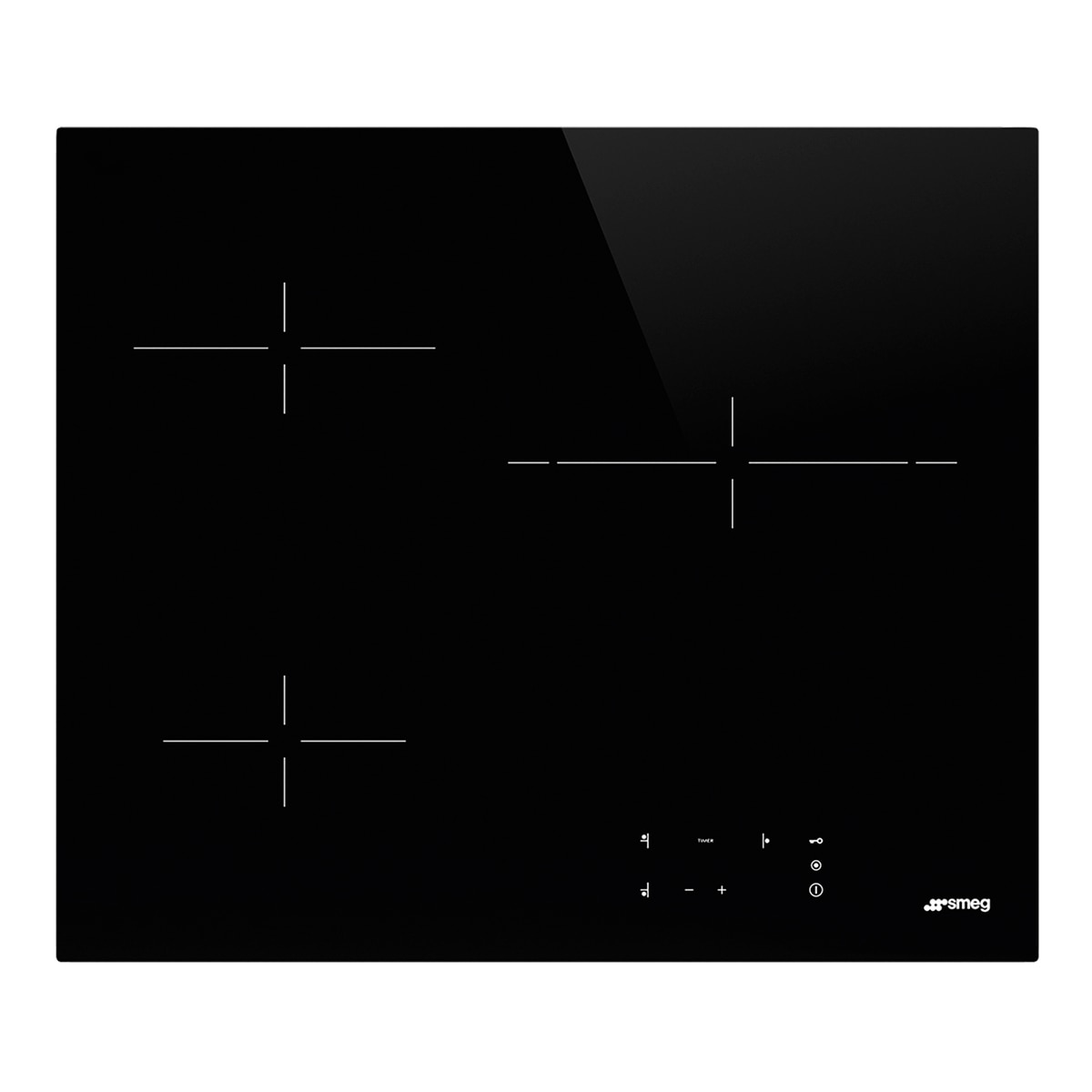 Imagen 0 de Placa vitrocerámica Smeg 3 zonas de cocción - SE263TD2