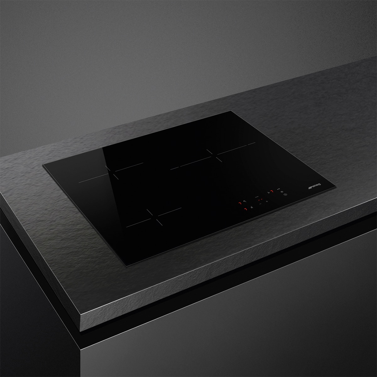 Placa vitrocerámica Smeg 3 zonas de cocción - SE263TD2 Negro-3
