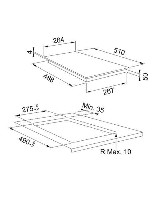 Placa modular inducción Franke 2 zonas de cocción - FSM 302I BK Negro-2