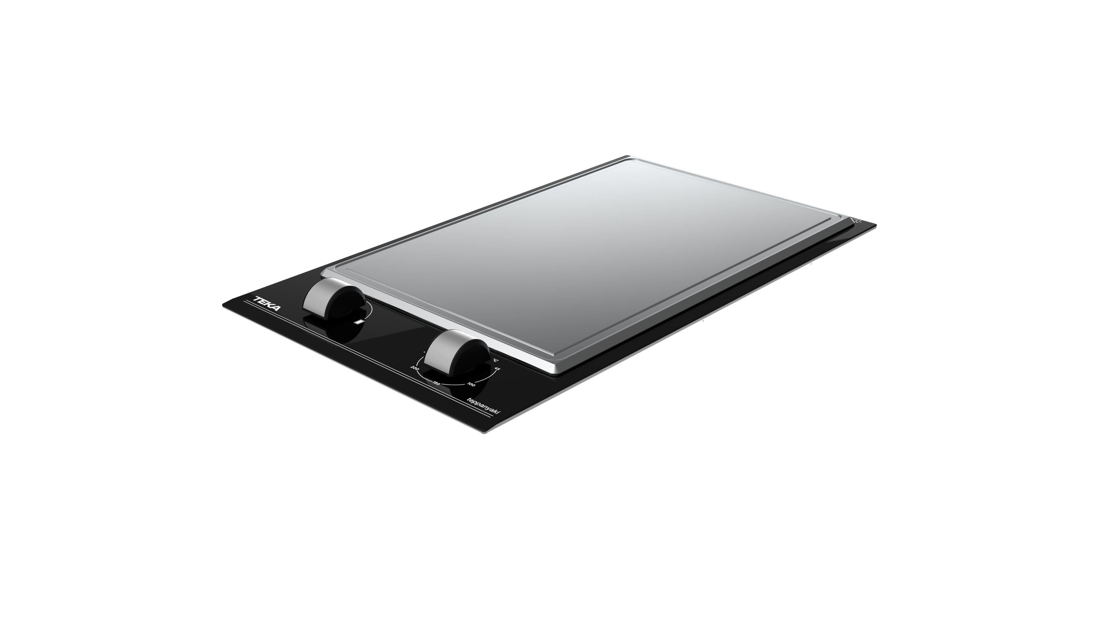 Placa Teppan Yaki Teka Serie VarioPro YZC 32600 XFL com 2 Zonas e de 30 cm - Vidro Preto Vidro preto-2