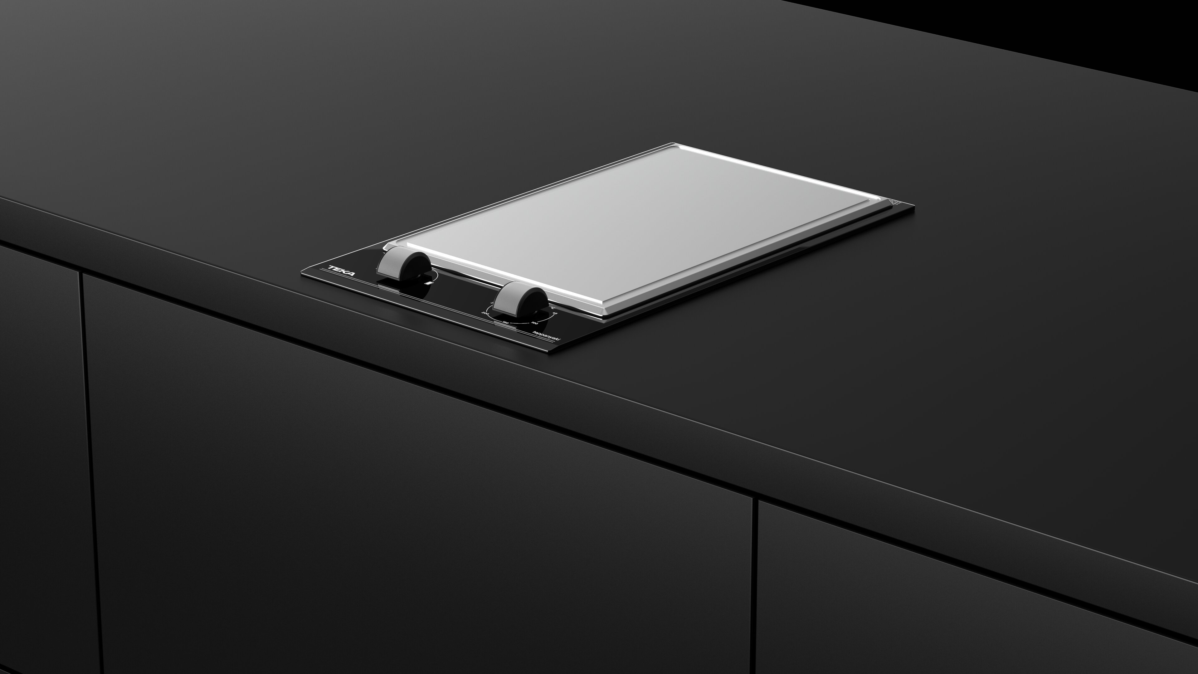 Placa Teppan Yaki Teka Serie VarioPro YZC 32600 XFL com 2 Zonas e de 30 cm - Vidro Preto Vidro preto-5