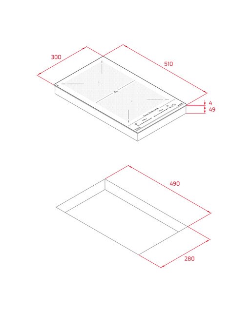 Placa modular inducción Teka 2 zonas de cocción - IZF32400 MSP BK Negro-2