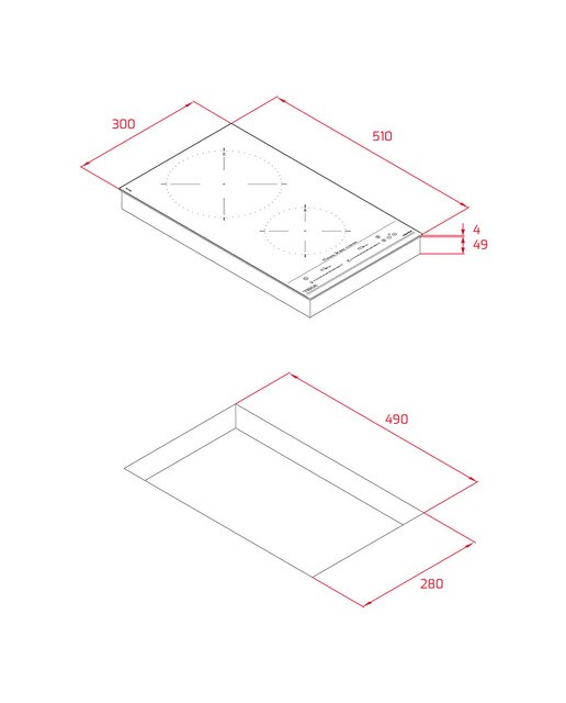 Placa modular inducción Teka control táctil MultiSlider y con 2 zonas de cocción - IZC32310 MSP BK Negro-2