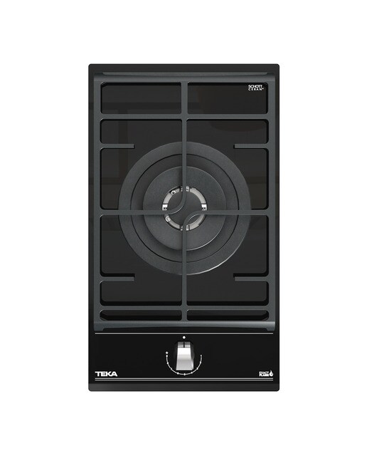 Placa gas Teka 1 quemador - GZC31330 XBA BK Cristal negro-1