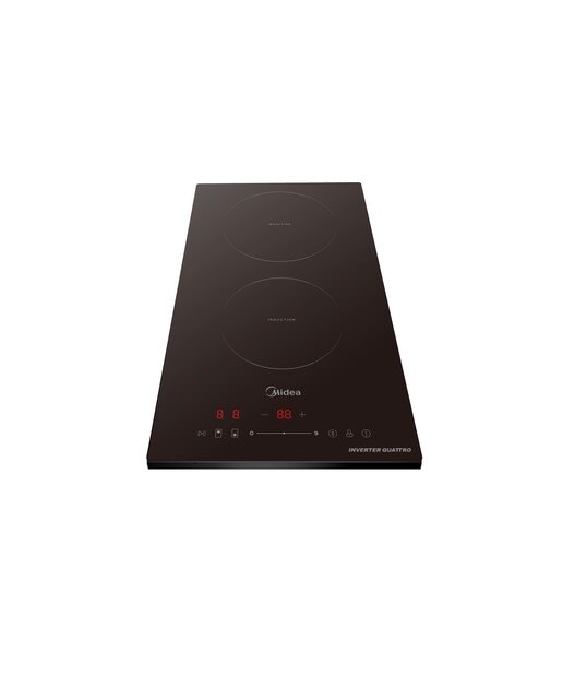 Placa Modular Midea MIH350D157K0 de 2 Zonas e de 28,8 cm - Preto Vidro preto-3