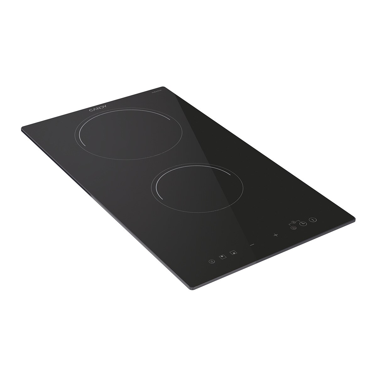Placa Modular de Indução Candy CID 30/1 Dominó de 2 Zonas e de 28,8 cm - Preto Preto-2