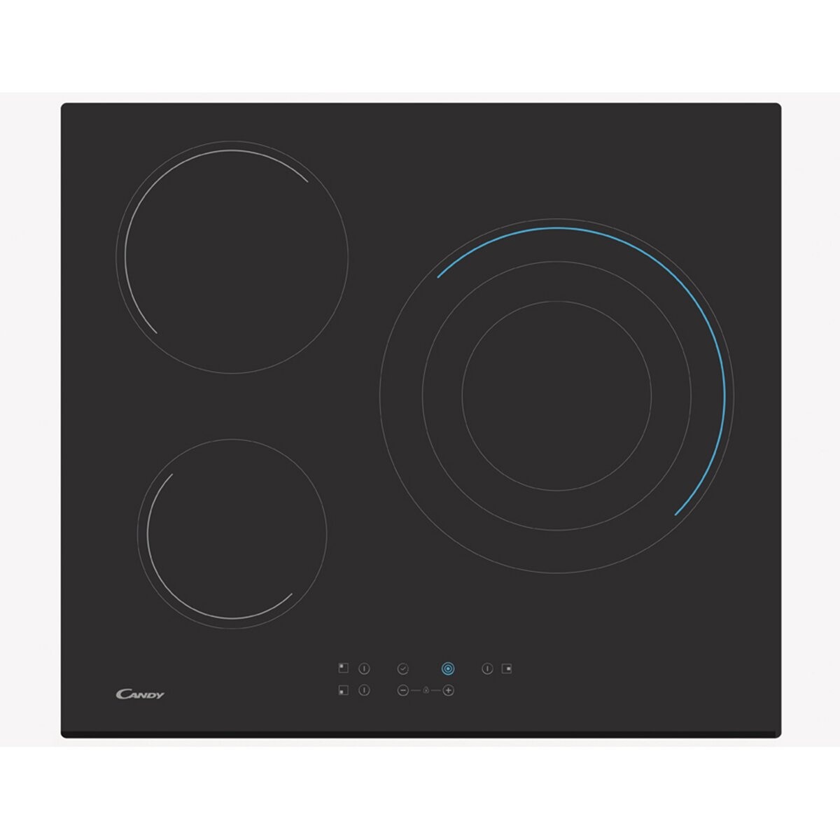 Conjunto de horno multifunción + Placa vitrocerámica Candy - PCP27XCH63TV Inox / Negro-3