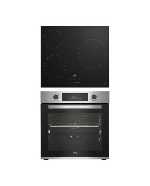 Beko - Conjunto de horno + placa de inducción Beko - BBSE12340XD. ..