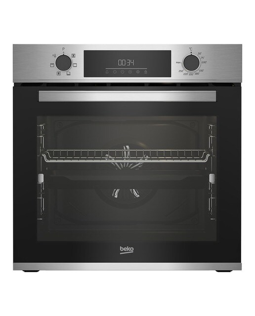 Conjunto de horno + placa de inducción Beko  - BBSE12340XD. . Inox-3