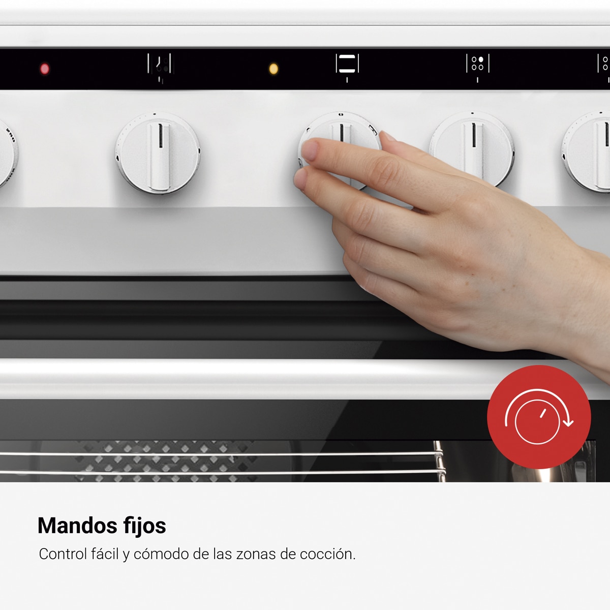 Cocina compacta Fagor con placa vitroceramica y horno eléctrico Comfort - 3CLV-600BB Blanco-12