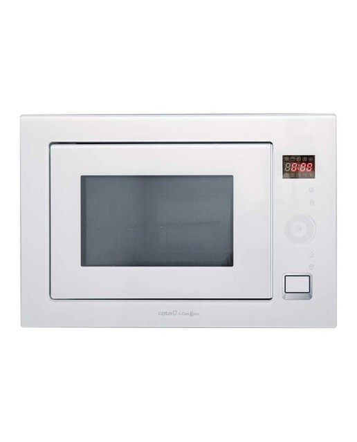 Micro-ondas com Grill Encastrável Cata MC 25 GTC WH de 25 Litros - Vidro Branco Branco-1