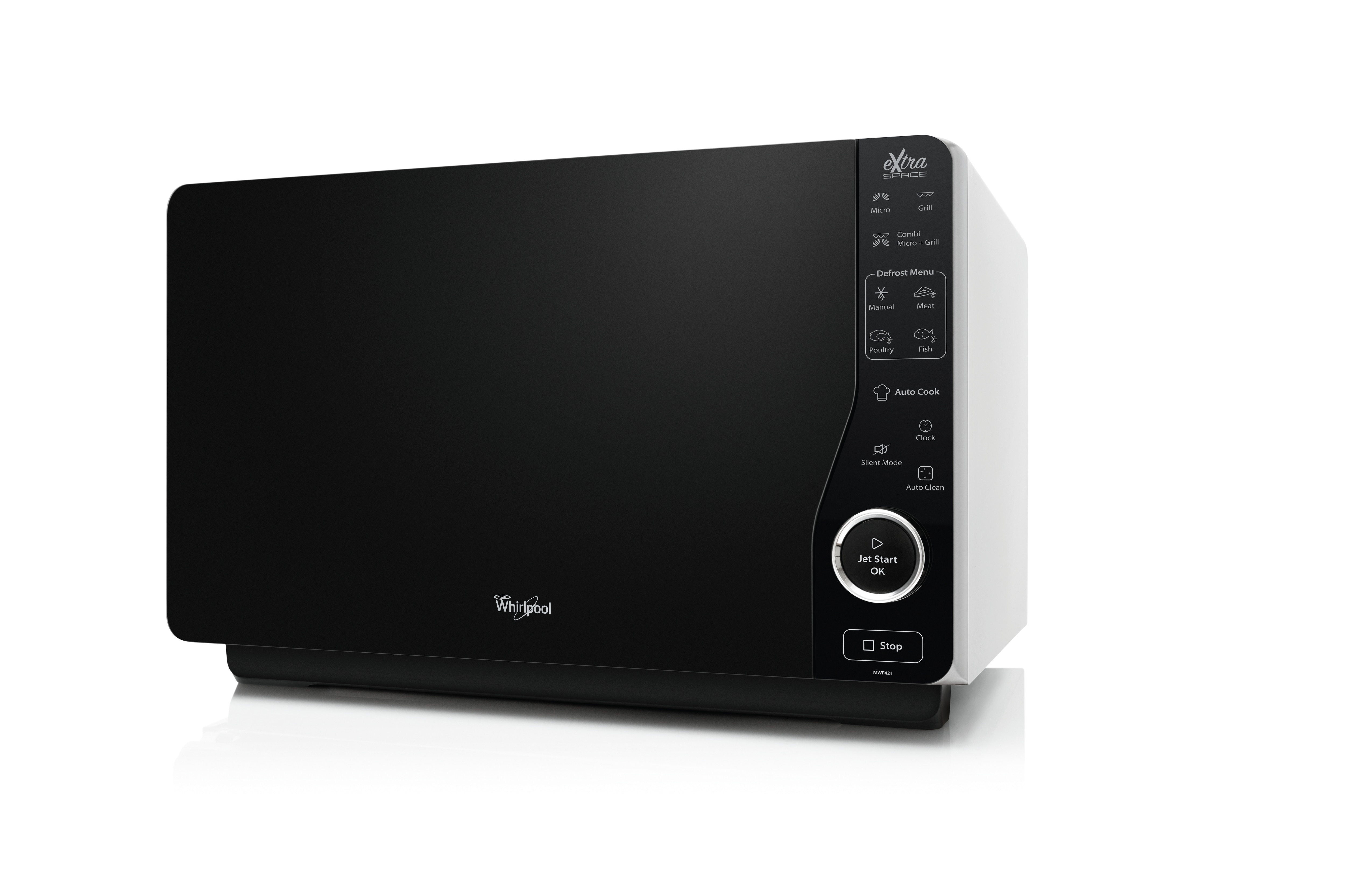 Microondas Whirlpool sin plato giratorio - MWF 421 SL Silver-3