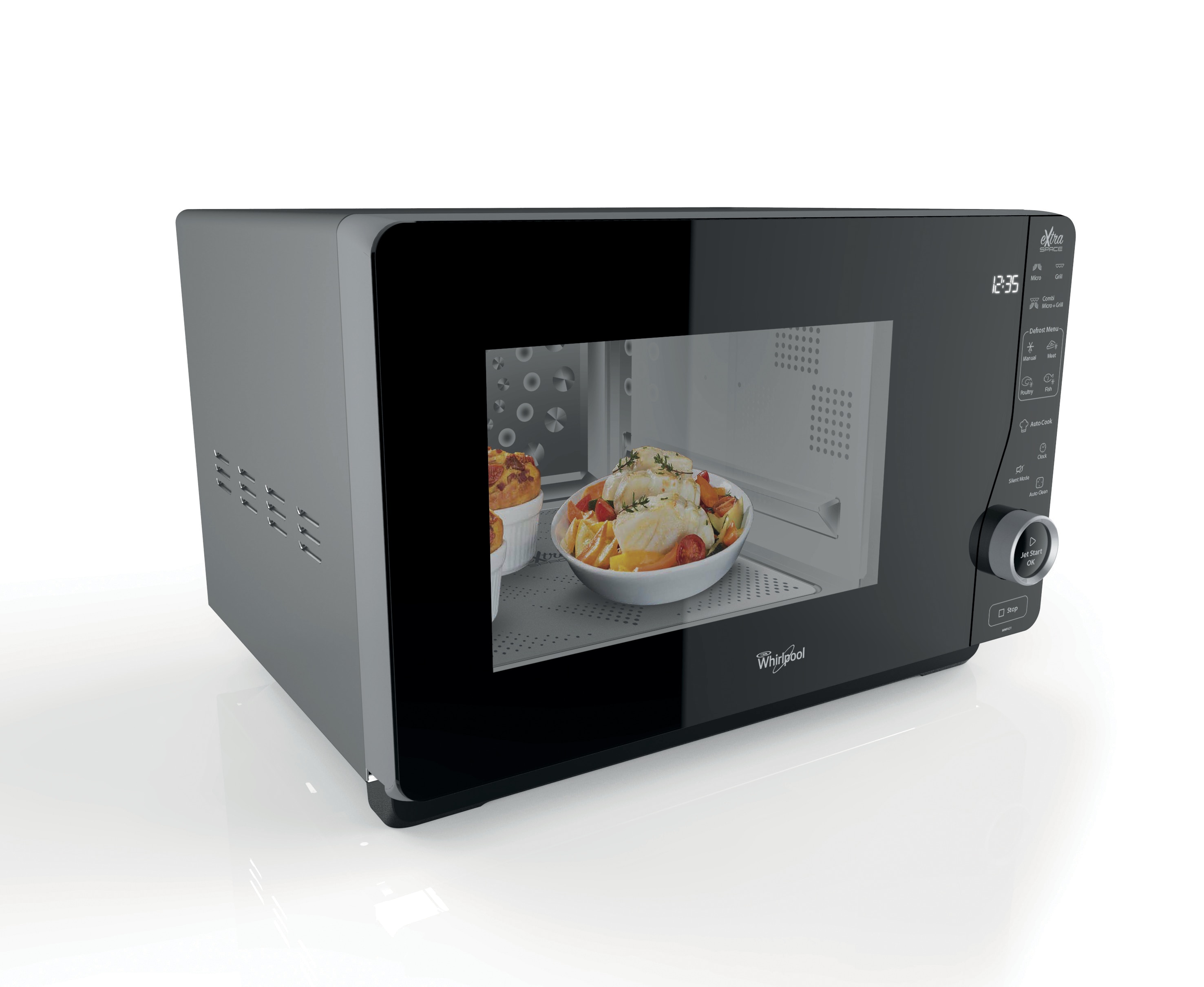 Microondas Whirlpool sin plato giratorio - MWF 421 SL Silver-5