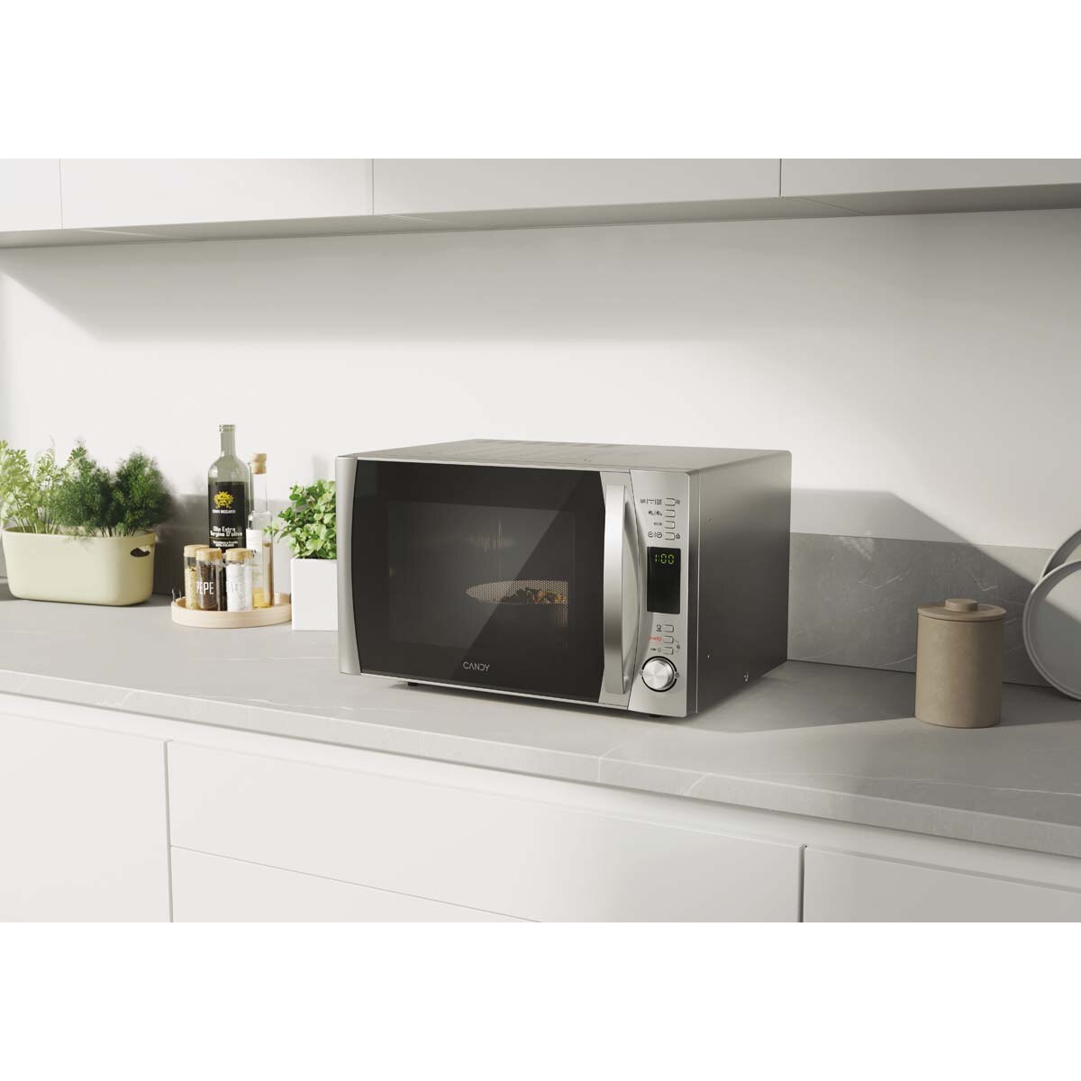 Microondas combinado Candy 30 litros y grill - CMXC 30DCS Silver-3