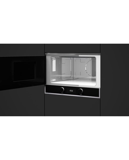 Micro-ondas com Grill Encastrável Teka ML822BISL com Base Cerâmica de 850 W e Capacidade para 22 Litros - Vidro Preto com Moldura Preto-5