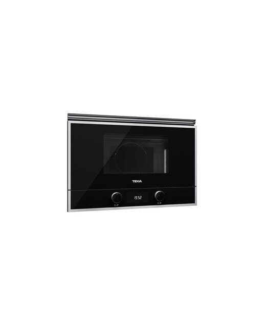 Micro-ondas com Grill Encastrável Teka ML822BISL com Base Cerâmica de 850 W e Capacidade para 22 Litros - Vidro Preto com Moldura Preto-6