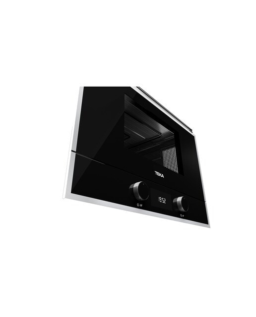 Micro-ondas com Grill Encastrável Teka ML822BISL com Base Cerâmica de 850 W e Capacidade para 22 Litros - Vidro Preto com Moldura Preto-8