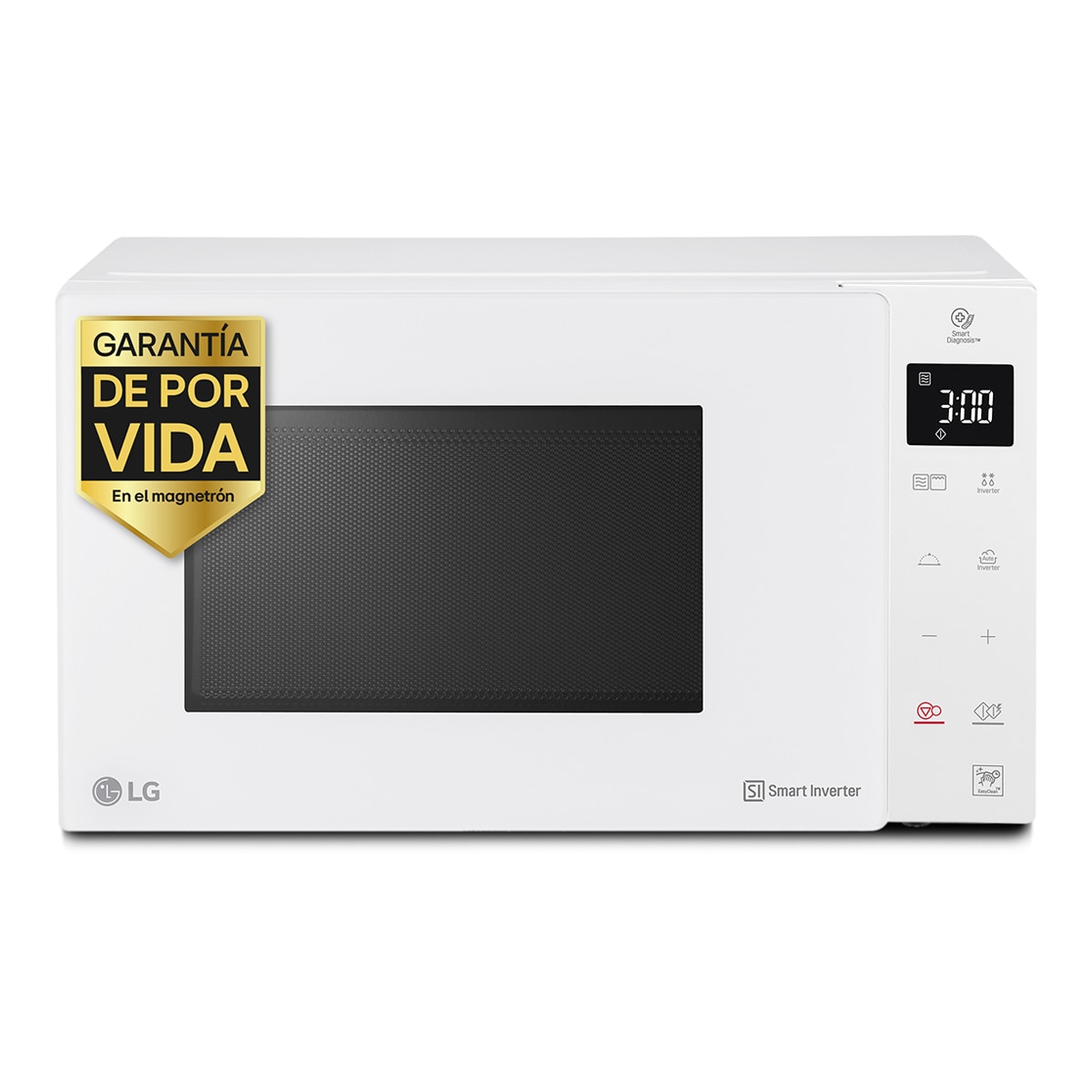 Imagen 0 de Microondas  LG 25 litros, grill, 1.000 w y Smart Inverter - MH6535GDH